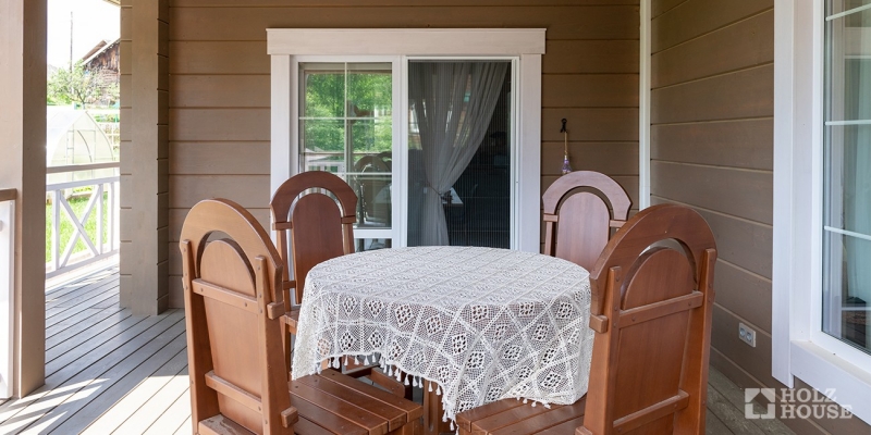 Дом из клееного бруса по проекту \"Прага-мини v.2\" Фото 15